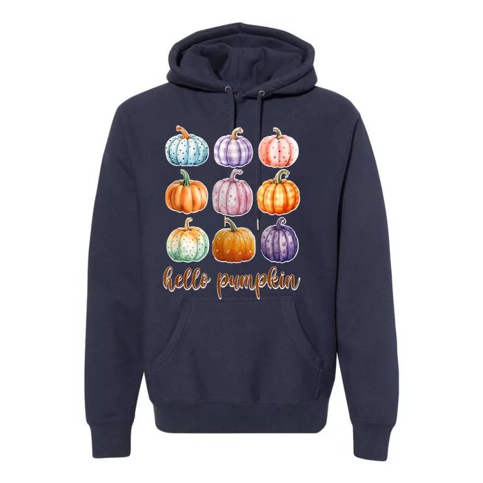 Hello Pumpkin Happy Halloween Premium Hoodie