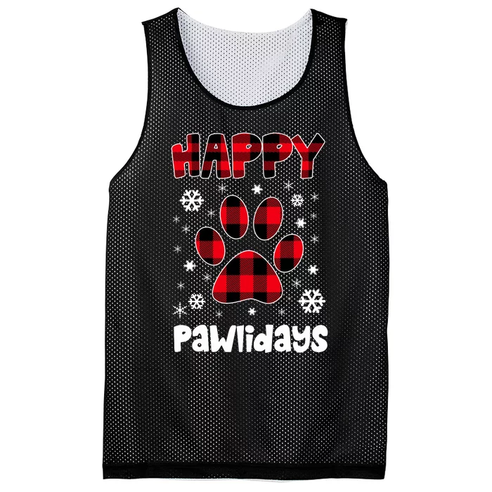 Happy Pawlidays Mesh Reversible Basketball Jersey Tank