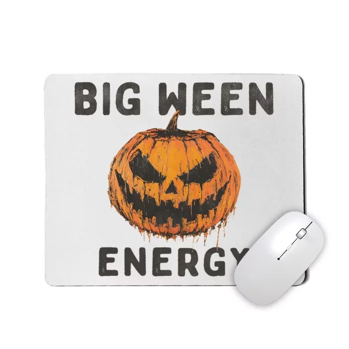 Halloween Pumpkin Head Big Ween Energy Spooky Mousepad