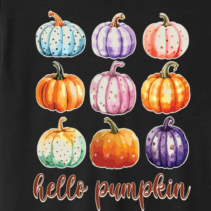 Hello Pumpkin Happy Halloween ChromaSoft Performance T-Shirt