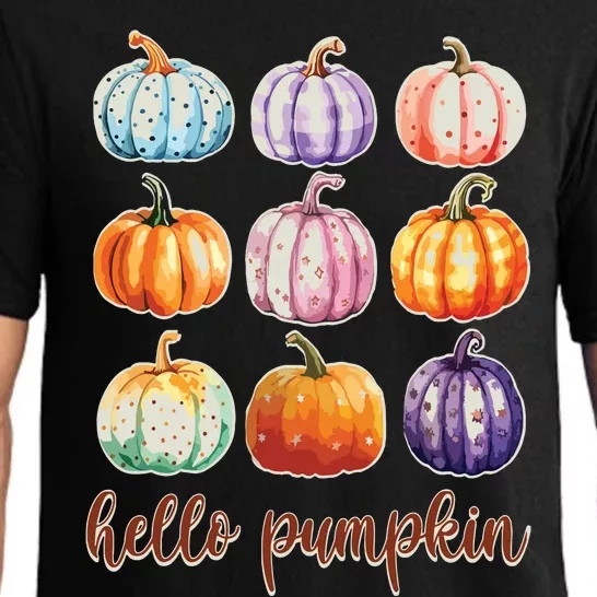 Hello Pumpkin Happy Halloween Pajama Set