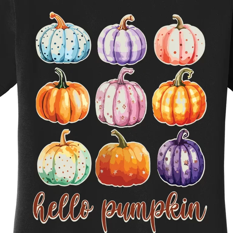 Hello Pumpkin Happy Halloween Women's T-Shirt