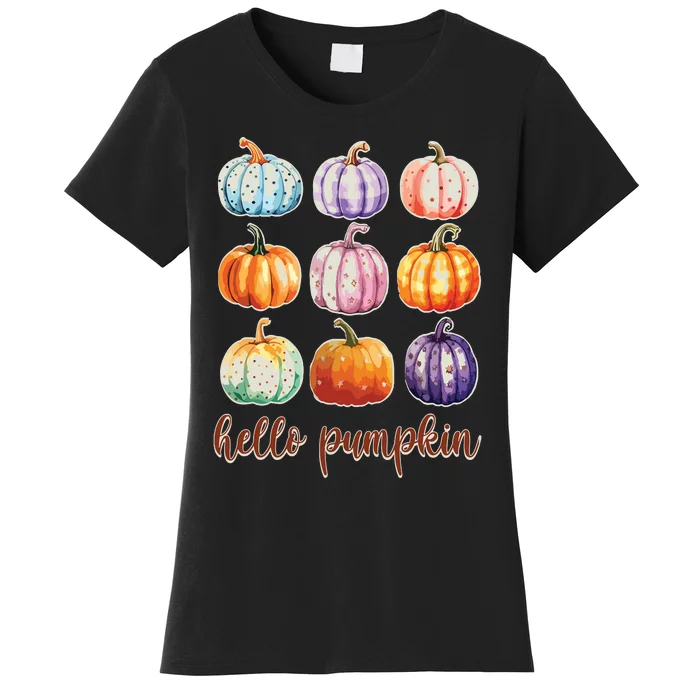 Hello Pumpkin Happy Halloween Women's T-Shirt