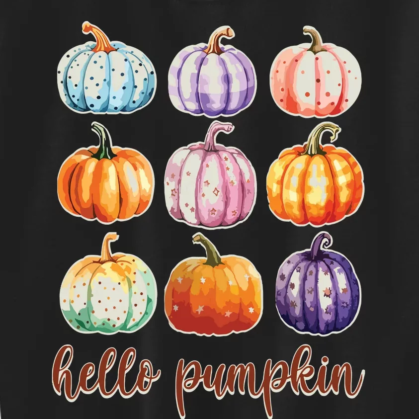 Hello Pumpkin Happy Halloween Kids Sweatshirt