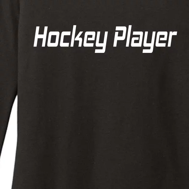 Hockey Player Womens CVC Long Sleeve Shirt