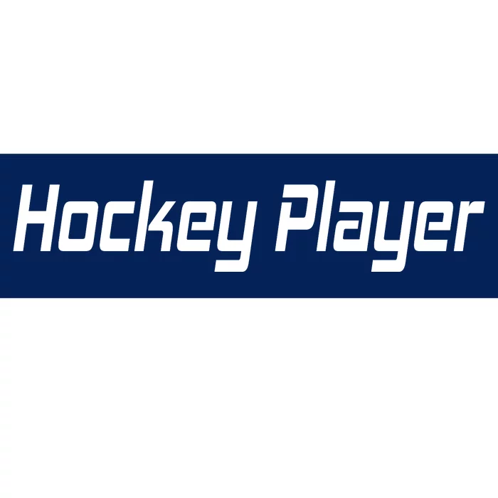 Hockey Player Bumper Sticker