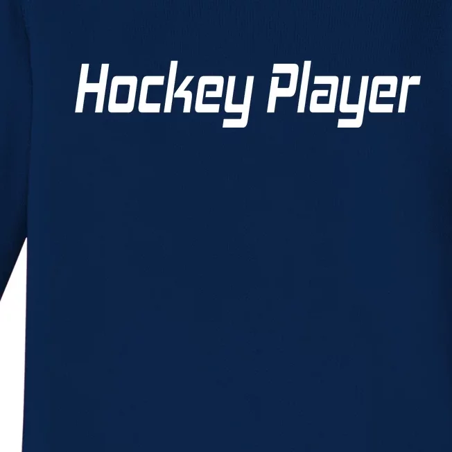 Hockey Player Baby Long Sleeve Bodysuit