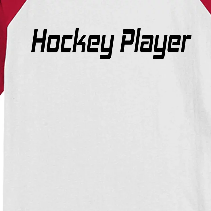 Hockey Player Kids Colorblock Raglan Jersey