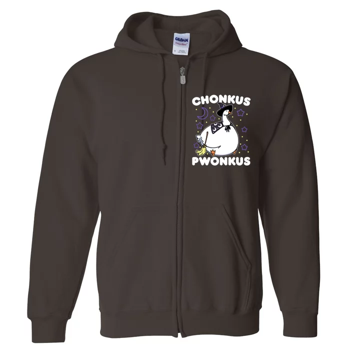 Honkus Ponkus Halloween Goose Meme Parody Chonkus Pwonkus Full Zip Hoodie