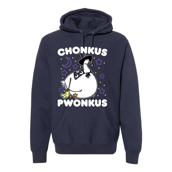 Honkus Ponkus Halloween Goose Meme Parody Chonkus Pwonkus Premium Hoodie