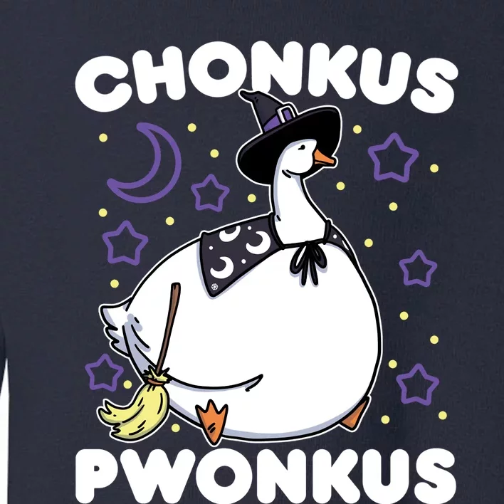 Honkus Ponkus Halloween Goose Meme Parody Chonkus Pwonkus Toddler Sweatshirt