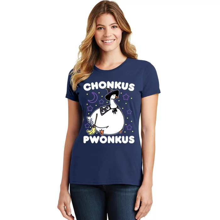 Honkus Ponkus Halloween Goose Meme Parody Chonkus Pwonkus Women's T-Shirt