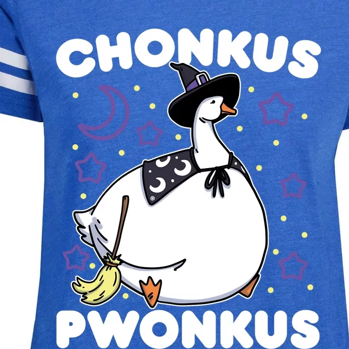 Honkus Ponkus Halloween Goose Meme Parody Chonkus Pwonkus Enza Ladies Jersey Football T-Shirt