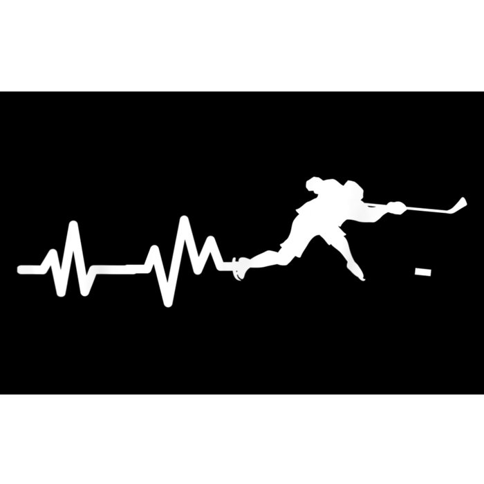 Hockey Player Heartbeat Ice Hockey Gift Bumper Sticker