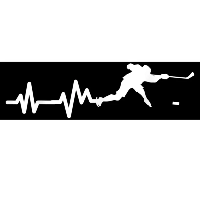 Hockey Player Heartbeat Ice Hockey Gift Bumper Sticker