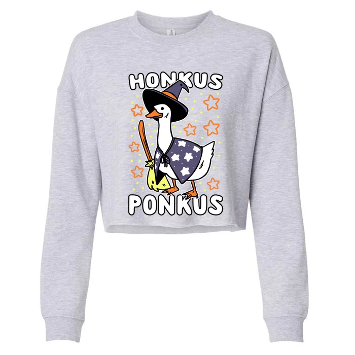 Honkus Ponkus Cropped Pullover Crew