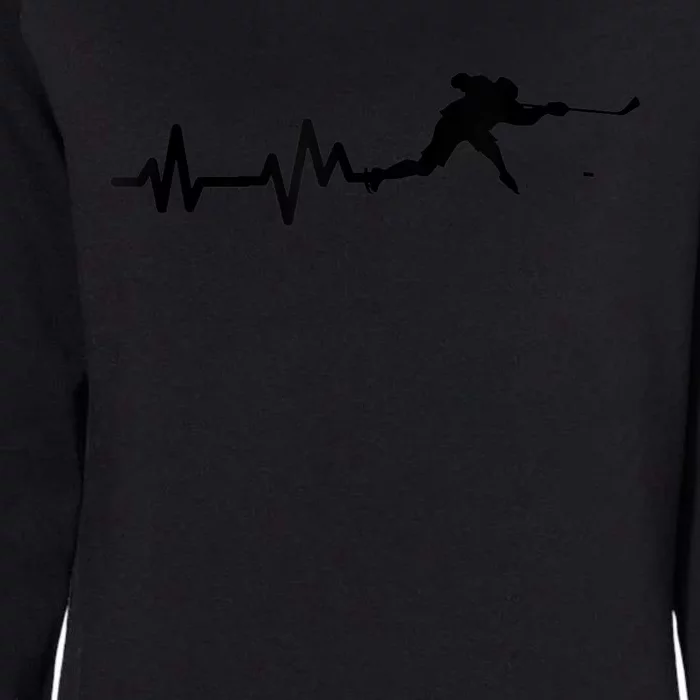 Hockey Player Heartbeat Hockey Womens California Wash Sweatshirt