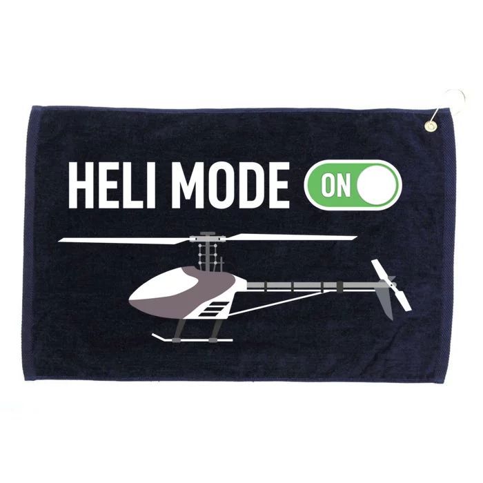 Helicopter Pilot Heli Funny Rc Helicopter Flight Mode On Gift Grommeted Golf Towel