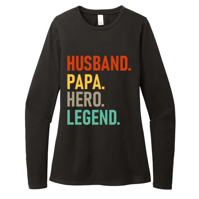 Husband Papa Hero Legend Womens CVC Long Sleeve Shirt