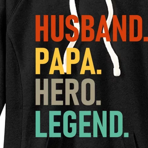 Husband Papa Hero Legend Women's Fleece Hoodie