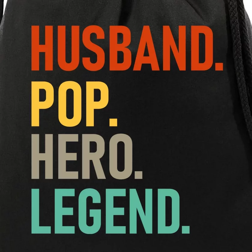 Husband Pop Hero Legend Drawstring Bag