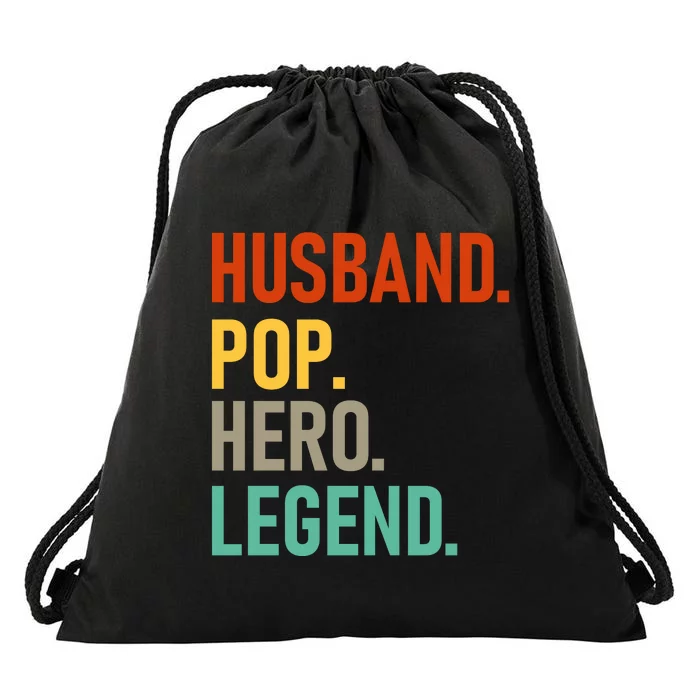 Husband Pop Hero Legend Drawstring Bag