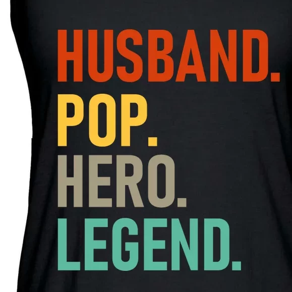 Husband Pop Hero Legend Ladies Essential Flowy Tank