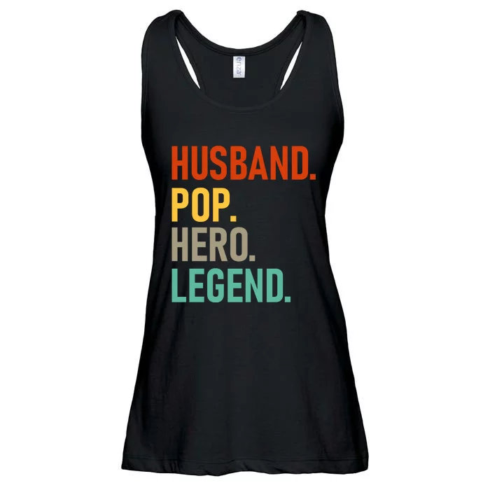 Husband Pop Hero Legend Ladies Essential Flowy Tank