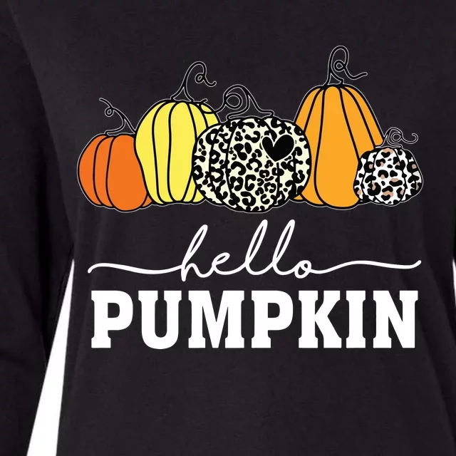 Hello Pumpkin Womens Cotton Relaxed Long Sleeve T-Shirt