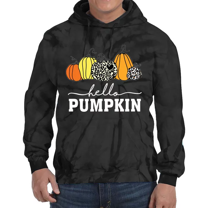 Hello Pumpkin Tie Dye Hoodie