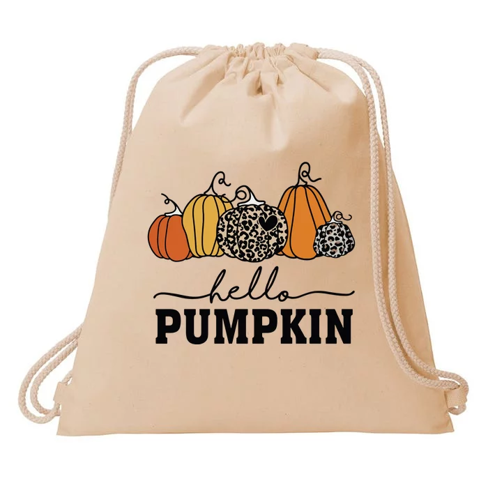 Hello Pumpkin Drawstring Bag