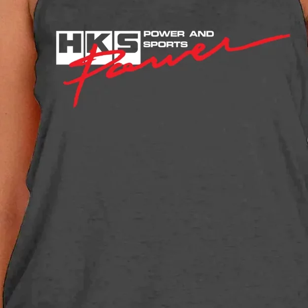 Hks Power Women's Knotted Racerback Tank