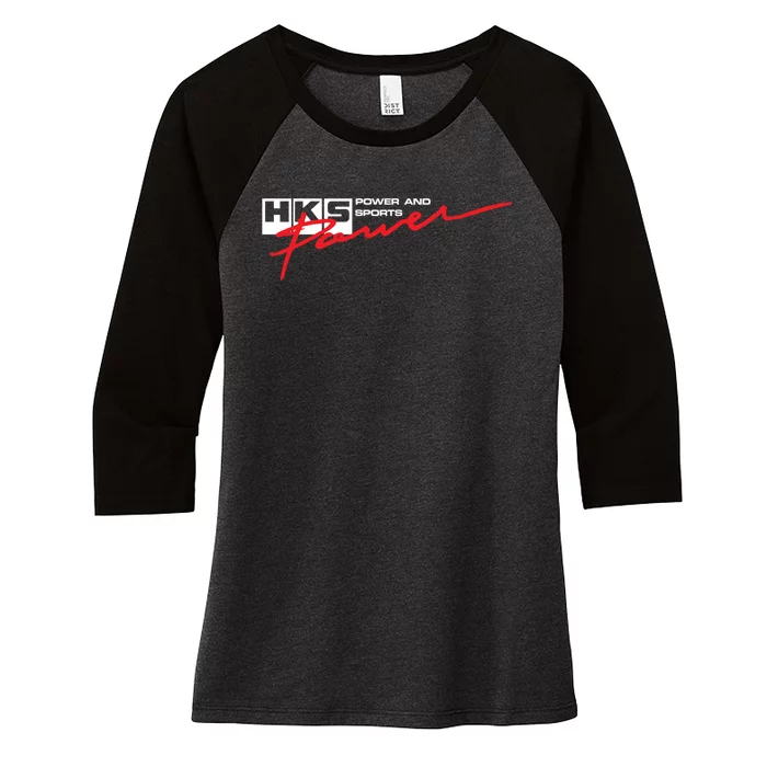 Hks Power Women's Tri-Blend 3/4-Sleeve Raglan Shirt