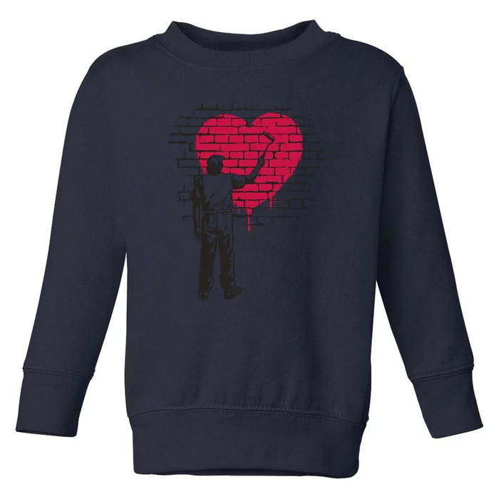 Heart Painter Toddler Sweatshirt