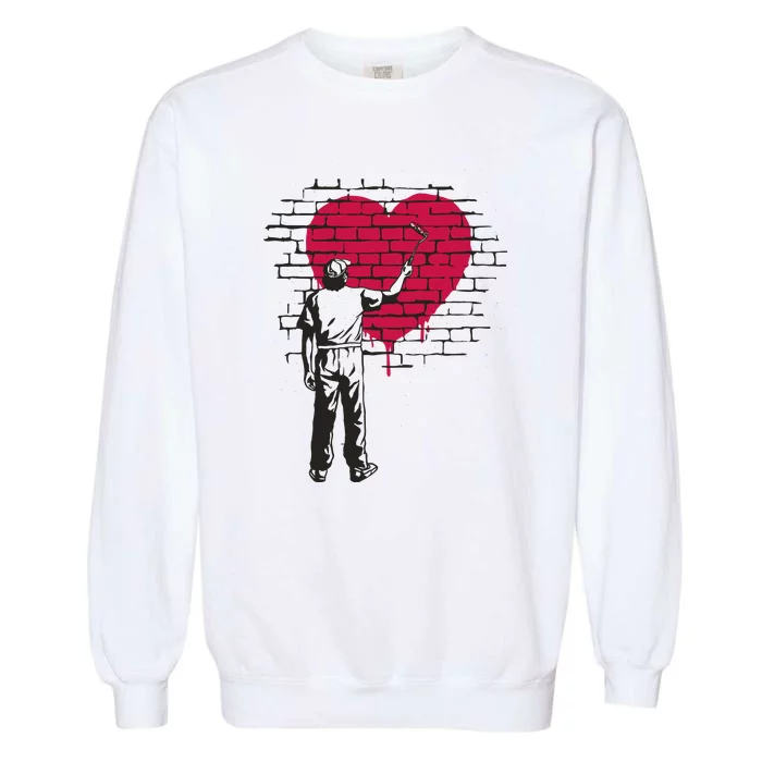 Heart Painter Garment-Dyed Sweatshirt