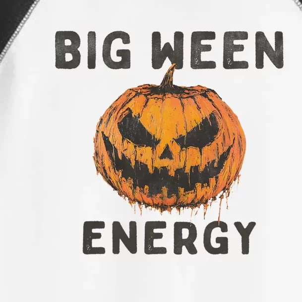 Halloween Pumpkin Head Big Ween Energy Spooky Toddler Fine Jersey T-Shirt