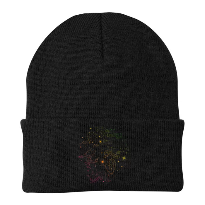 H.Arry Potter H.Ogwarts Rainbow Line Art Knit Cap Winter Beanie