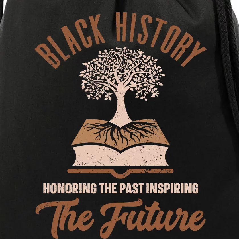 Honoring Past Inspiring Future Women Black History Month Drawstring Bag