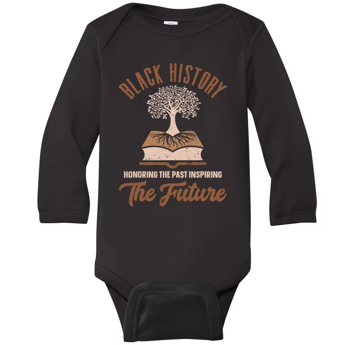 Honoring Past Inspiring Future Women Black History Month Baby Long Sleeve Bodysuit