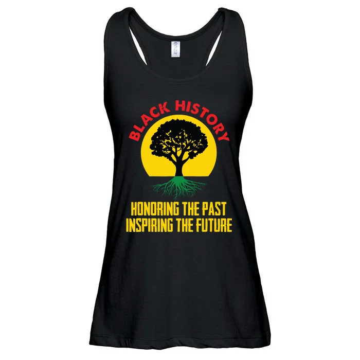 Honoring Past Inspiring Future Black History Month Ladies Essential Flowy Tank