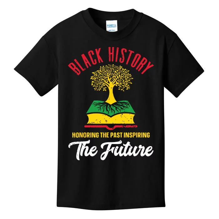 Honoring Past Inspiring Future Women Black History Month Kids T-Shirt