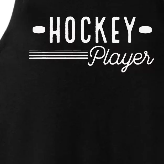 Hockey Player Ice And Roller Hockey Ladies Tri-Blend Wicking Tank