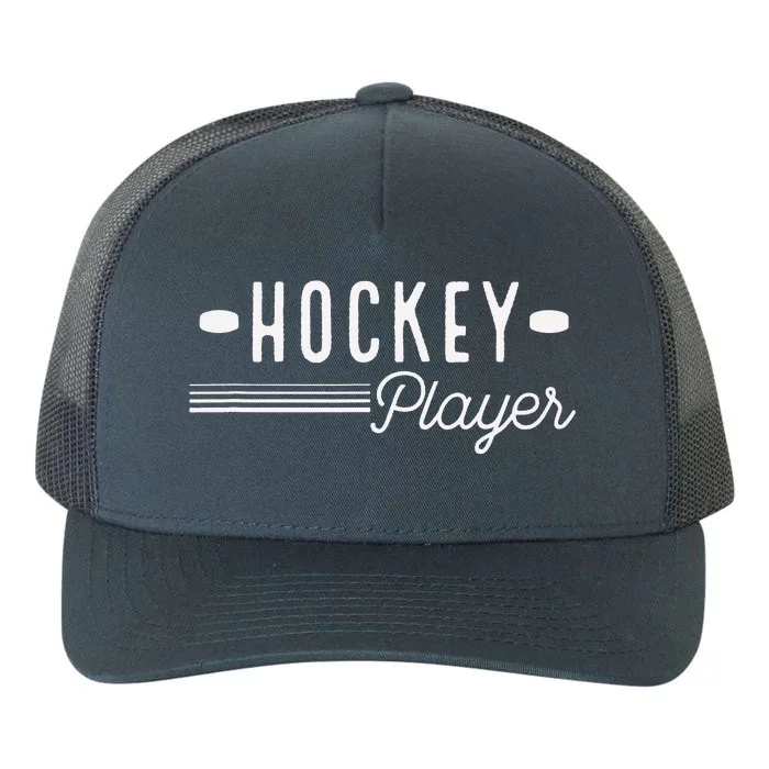 Hockey Player Ice And Roller Hockey Yupoong Adult 5-Panel Trucker Hat