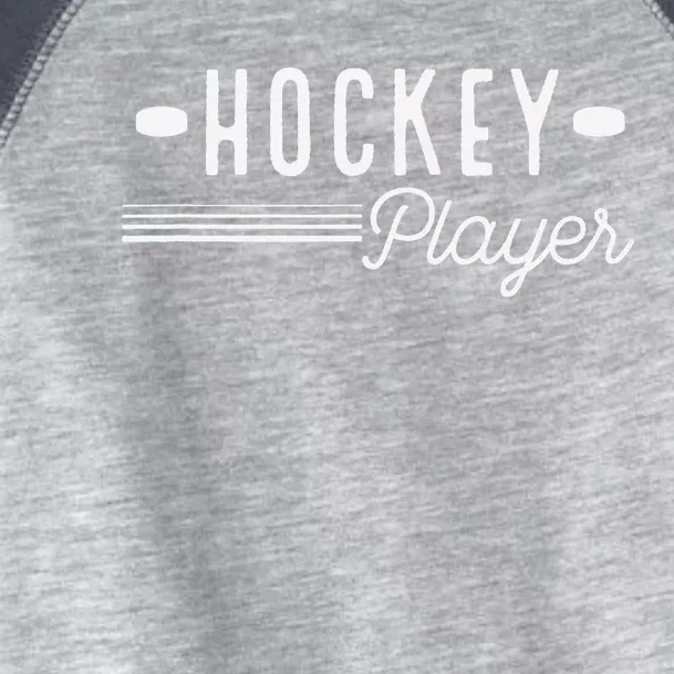 Hockey Player Ice And Roller Hockey Toddler Fine Jersey T-Shirt