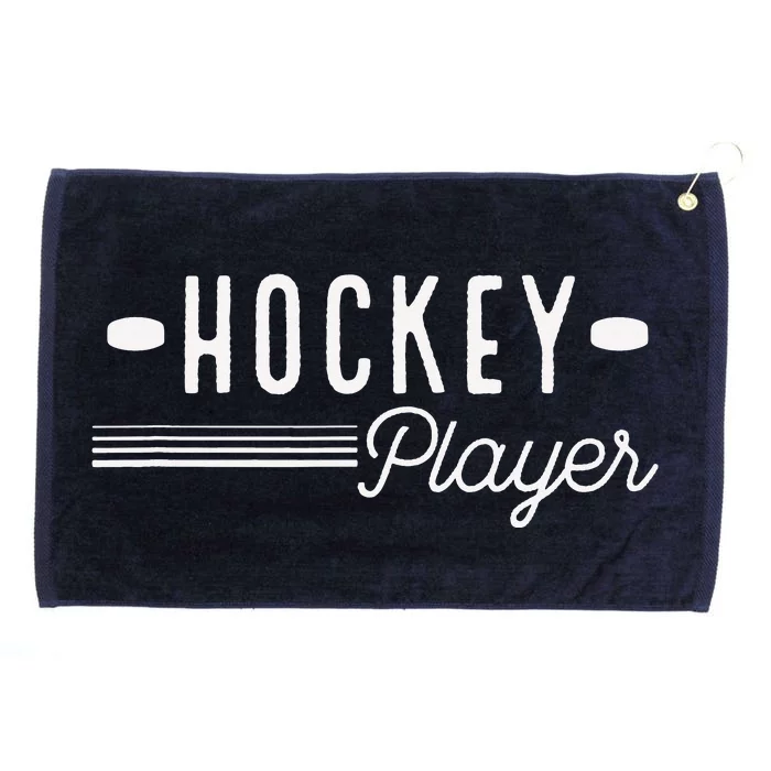 Hockey Player Ice And Roller Hockey Grommeted Golf Towel