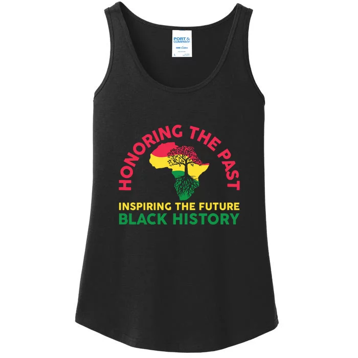 Honoring Past Inspiring Future Women Black History Month Ladies Essential Tank