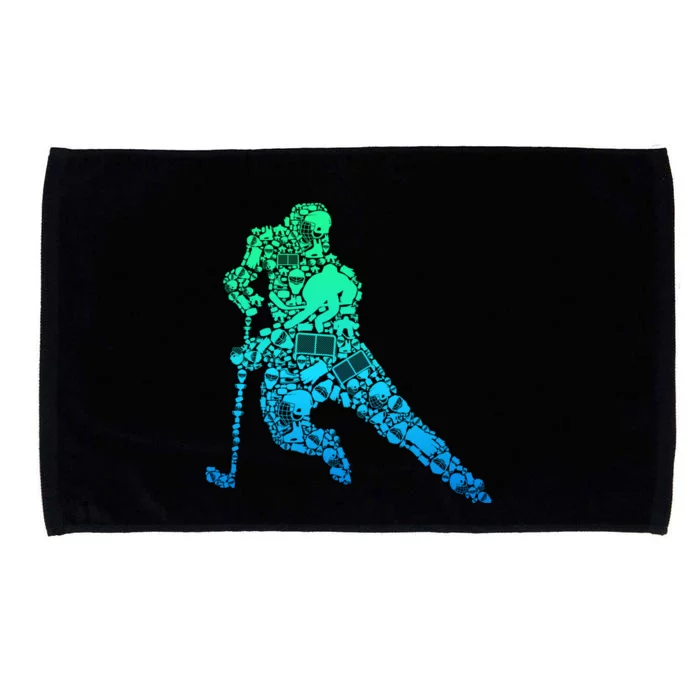 Hockey Player Ice Hockey Boy Microfiber Hand Towel