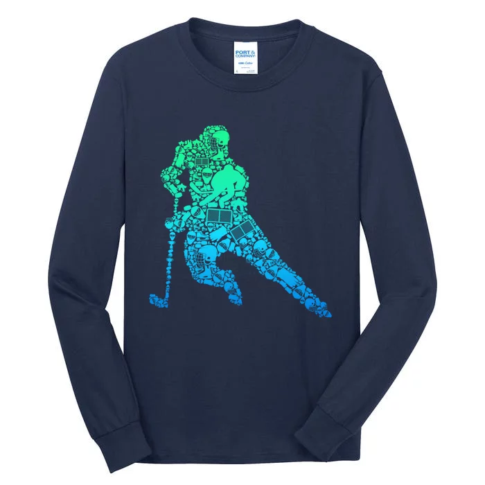 Hockey Player Ice Hockey Boy Tall Long Sleeve T-Shirt