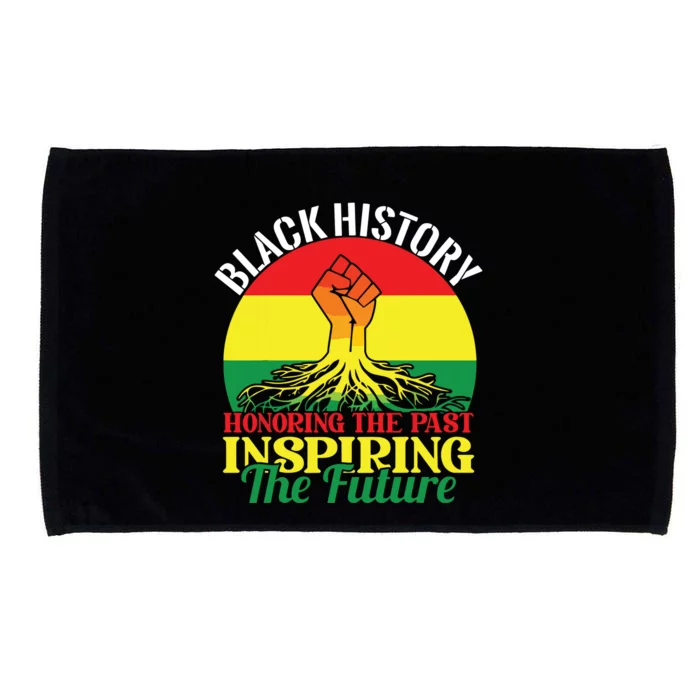 Honoring Past Inspiring Future Black History Month Microfiber Hand Towel