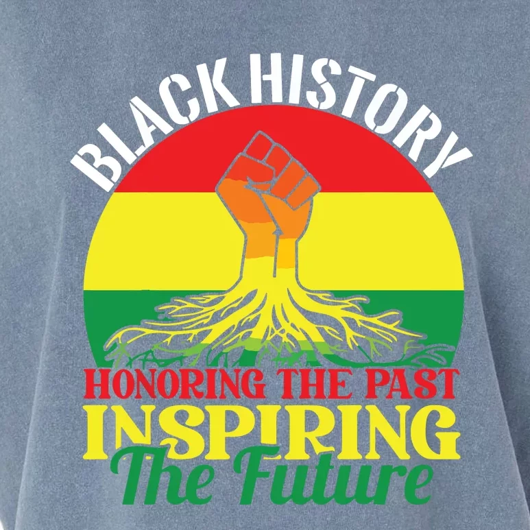 Honoring Past Inspiring Future Black History Month Garment-Dyed Women's Muscle Tee